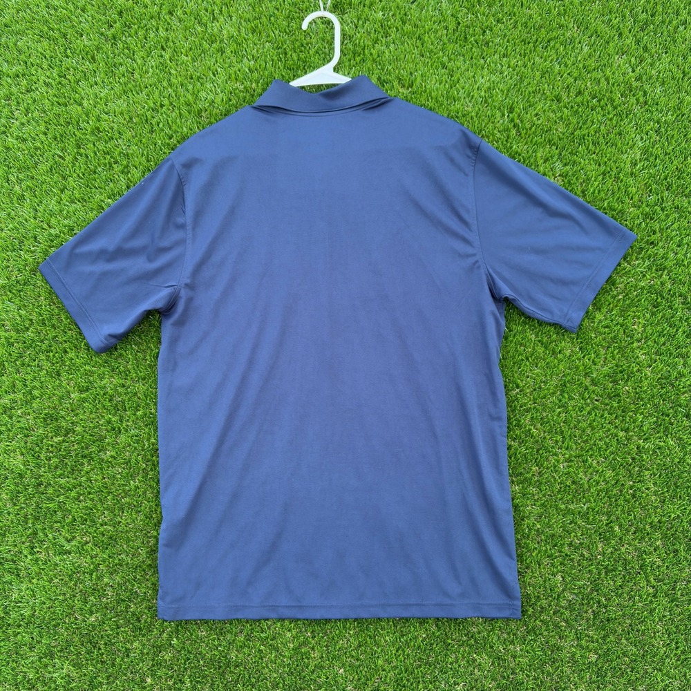 NEW Slazenger Mens Navy Blue Golf Polo Shirt Wicking UPF 15 Size L NWT Active - Picture 4 of 6